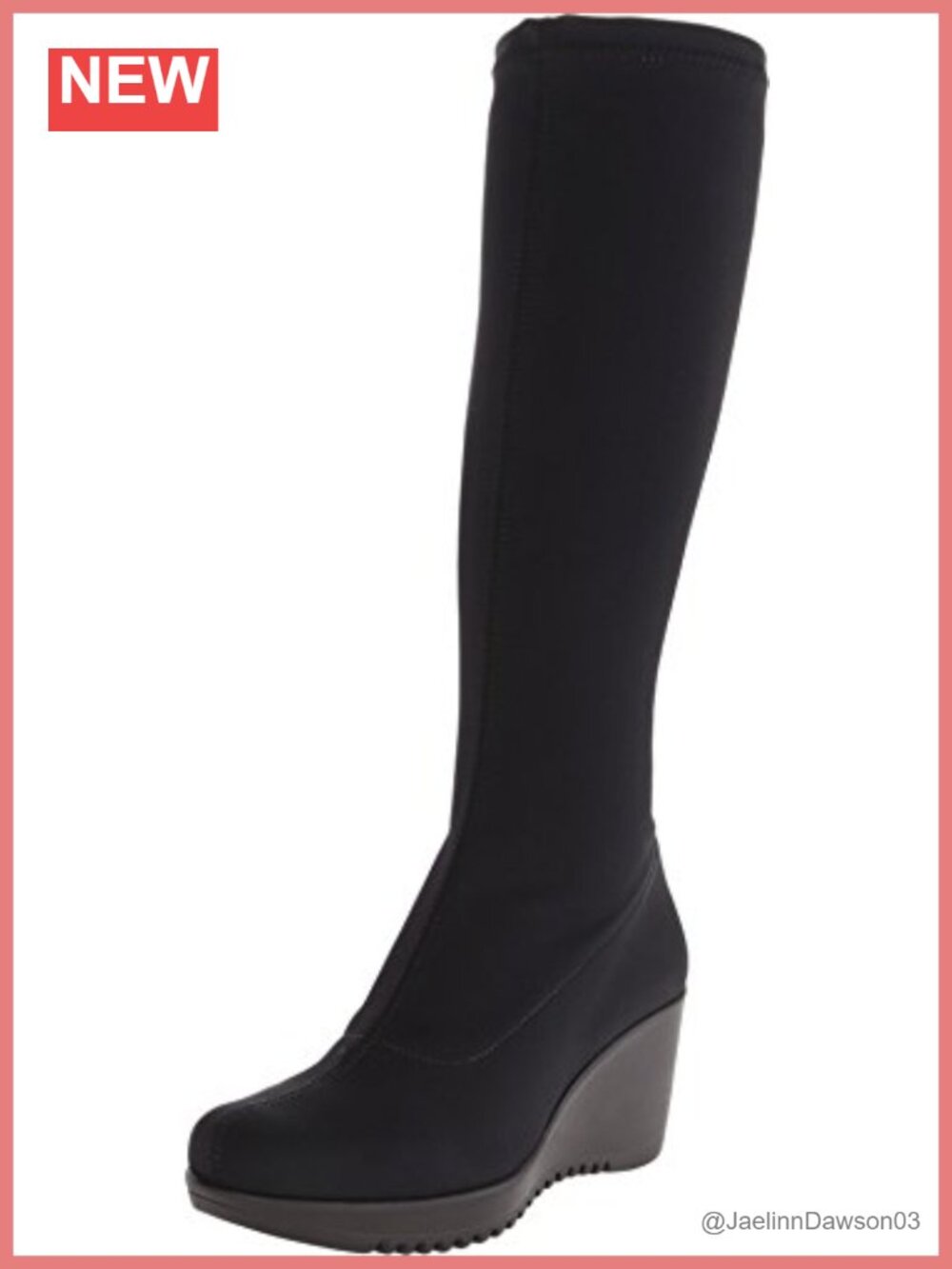Waterproof Knee High Boots Stretch Microfiber Comfortable